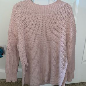 Aerie Pink Knit Sweater ; Size Medium